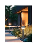 Poste LED de suelo MACKENZIE 50cm alto, aluminio fundido acabado antracita 8W 800lm, 3000K IP44
