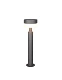 Poste LED de suelo MACKENZIE 50cm alto, aluminio fundido acabado antracita 8W 800lm, 3000K IP44