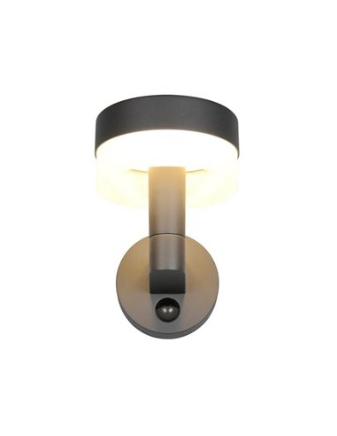 Aplique LED de pared MACKENZIE para exterior, con sensor de movimiento 8W 800lm, 3000K IP44