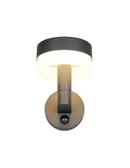 Luminária de parede externa LED MACKENZIE com sensor de movimento 8W 800lm, 3000K IP44