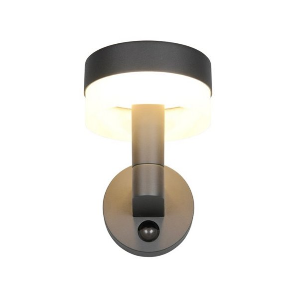 Aplique LED de pared MACKENZIE para exterior, con sensor de movimiento 8W 800lm, 3000K IP44