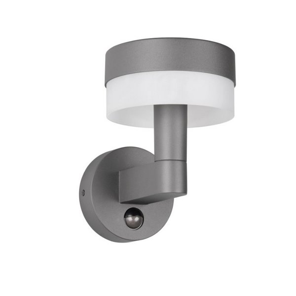 Luminária de parede externa LED MACKENZIE com sensor de movimento 8W 800lm, 3000K IP44