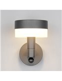 Aplique LED de pared MACKENZIE para exterior, con sensor de movimiento 8W 800lm, 3000K IP44