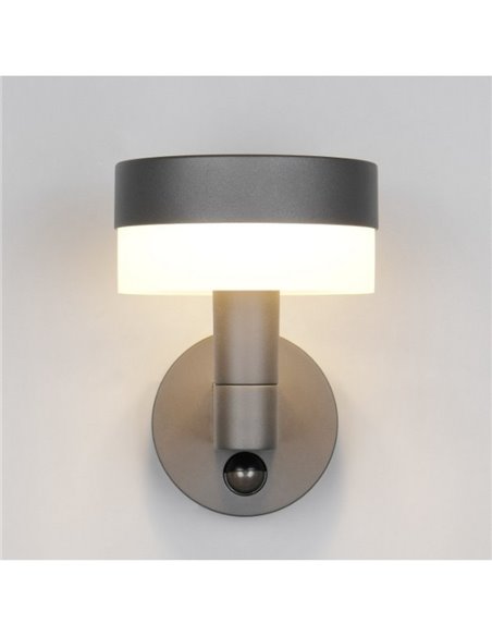 Aplique LED de pared MACKENZIE para exterior, con sensor de movimiento 8W 800lm, 3000K IP44