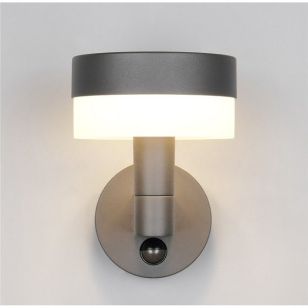 Aplique LED de pared MACKENZIE para exterior, con sensor de movimiento 8W 800lm, 3000K IP44