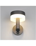 Aplique LED de pared MACKENZIE para exterior, con sensor de movimiento 8W 800lm, 3000K IP44