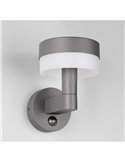 Aplique LED de pared MACKENZIE para exterior, con sensor de movimiento 8W 800lm, 3000K IP44