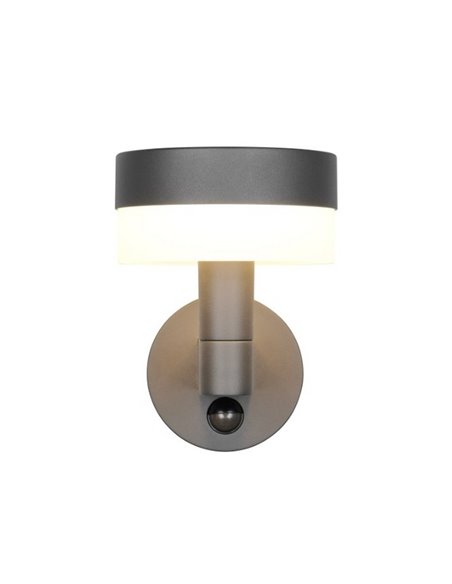 Aplique LED de pared MACKENZIE para exterior, con sensor de movimiento 8W 800lm, 3000K IP44