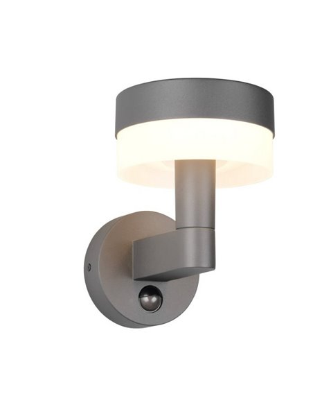 Aplique LED de pared MACKENZIE para exterior, con sensor de movimiento 8W 800lm, 3000K IP44