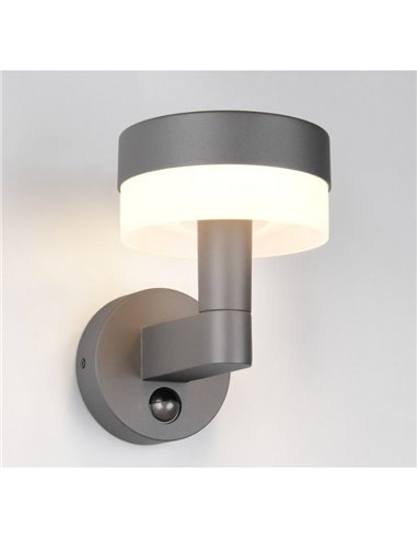 Aplique LED de pared MACKENZIE para exterior, con sensor de movimiento 8W 800lm, 3000K IP44
