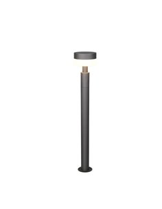 Poste LED de suelo MACKENZIE 95cm alto, aluminio fundido acabado antracita 8W 800lm, 3000K IP44