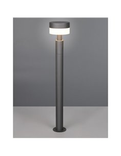 Borne de sol LED MACKENZIE, hauteur 95 cm, fonte d'aluminium, finition anthracite, 8 W, 800 lm, 3 000 K, IP44 2