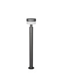 Poste LED de suelo MACKENZIE 95cm alto, aluminio fundido acabado antracita 8W 800lm, 3000K IP44