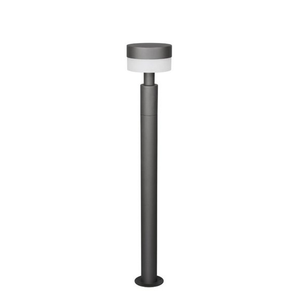 Poste LED de suelo MACKENZIE 95cm alto, aluminio fundido acabado antracita 8W 800lm, 3000K IP44