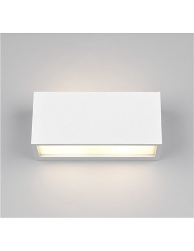 Aplique de pared MAYENNE alargado, luz arriba y abajo, bombilla excl. 2x E14 max. 10W IP44 Blanco