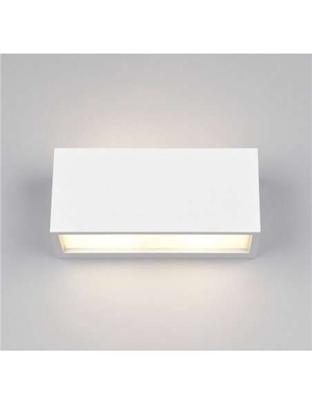Applique allongée MAYENNE, éclairage haut et bas, ampoule exclue. 2x E14 max. 10W IP44 Blanc