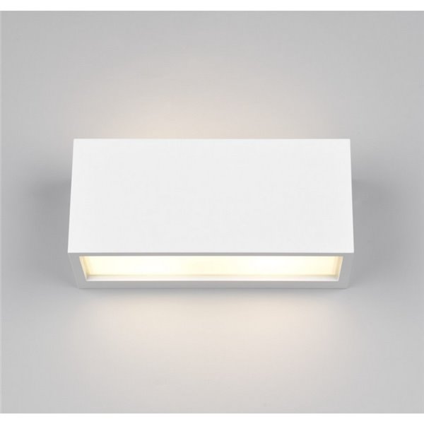 Aplique de pared MAYENNE alargado, luz arriba y abajo, bombilla excl. 2x E14 max. 10W IP44 Blanco