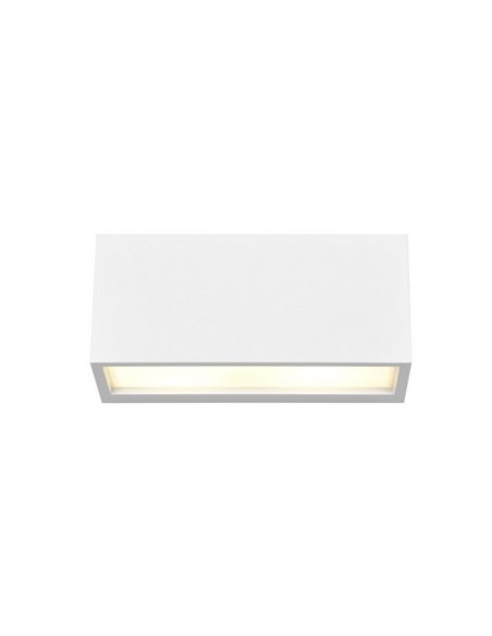 Aplique de pared MAYENNE alargado, luz arriba y abajo, bombilla excl. 2x E14 max. 10W IP44 Blanco