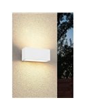 Applique allongée MAYENNE, éclairage haut et bas, ampoule exclue. 2x E14 max. 10W IP44 Blanc