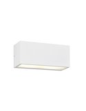 Aplique de pared MAYENNE alargado, luz arriba y abajo, bombilla excl. 2x E14 max. 10W IP44 Blanco