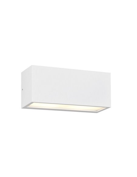 Aplique de pared MAYENNE alargado, luz arriba y abajo, bombilla excl. 2x E14 max. 10W IP44 Blanco
