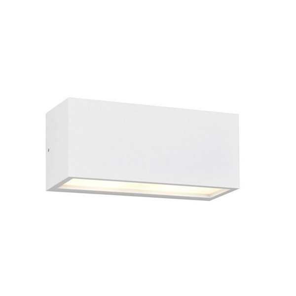 Applique allongée MAYENNE, éclairage haut et bas, ampoule exclue. 2x E14 max. 10W IP44 Blanc