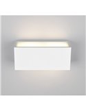 Aplique de pared MAYENNE alargado, luz arriba y abajo, bombilla excl. 2x E14 max. 10W IP44 Blanco
