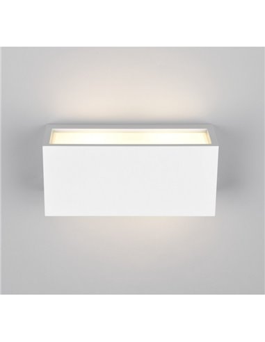 Aplique de pared MAYENNE alargado, luz arriba y abajo, bombilla excl. 2x E14 max. 10W IP44 Blanco