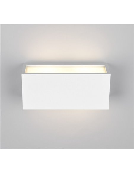 Aplique de pared MAYENNE alargado, luz arriba y abajo, bombilla excl. 2x E14 max. 10W IP44 Blanco