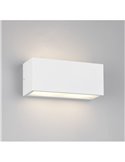 Aplique de pared MAYENNE alargado, luz arriba y abajo, bombilla excl. 2x E14 max. 10W IP44 Blanco
