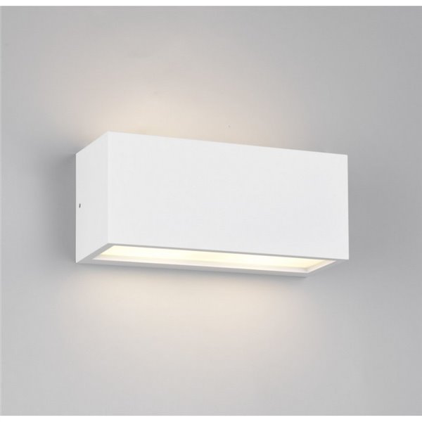 Aplique de pared MAYENNE alargado, luz arriba y abajo, bombilla excl. 2x E14 max. 10W IP44 Blanco