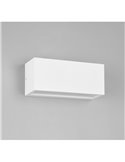 Aplique de pared MAYENNE alargado, luz arriba y abajo, bombilla excl. 2x E14 max. 10W IP44 Blanco