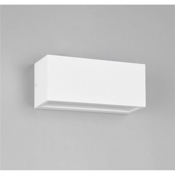 Applique allongée MAYENNE, éclairage haut et bas, ampoule exclue. 2x E14 max. 10W IP44 Blanc