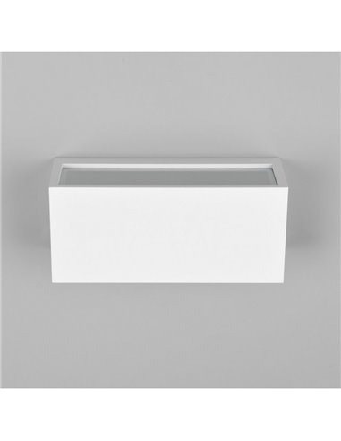 Aplique de pared MAYENNE alargado, luz arriba y abajo, bombilla excl. 2x E14 max. 10W IP44 Blanco