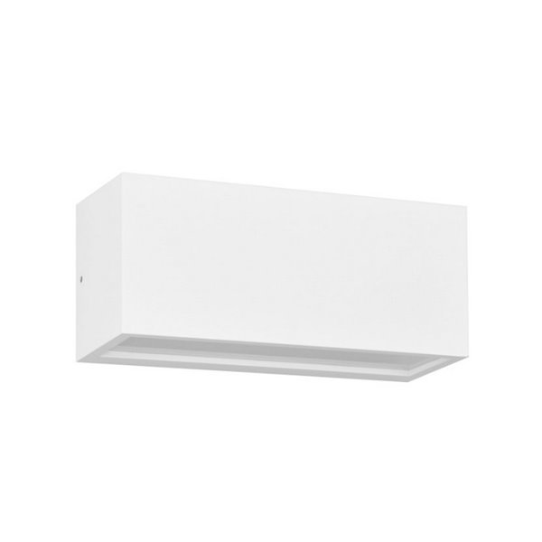 Aplique de pared MAYENNE alargado, luz arriba y abajo, bombilla excl. 2x E14 max. 10W IP44 Blanco
