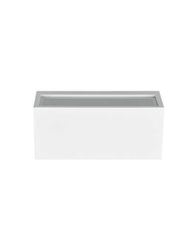 Aplique de pared MAYENNE alargado, luz arriba y abajo, bombilla excl. 2x E14 max. 10W IP44 Blanco