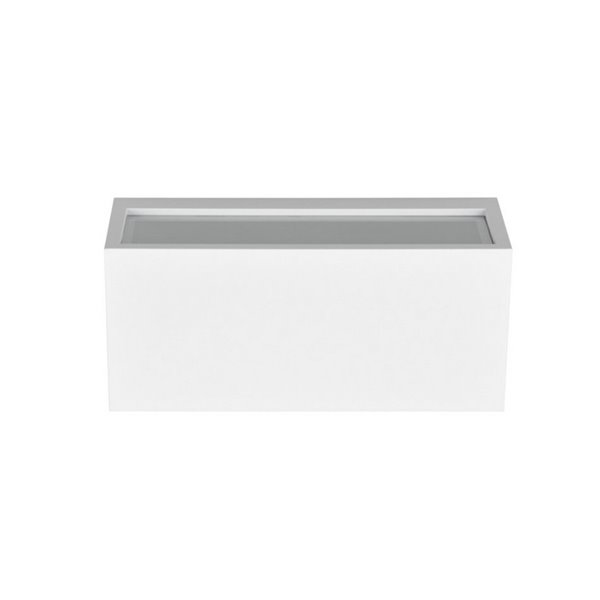 Aplique de pared MAYENNE alargado, luz arriba y abajo, bombilla excl. 2x E14 max. 10W IP44 Blanco