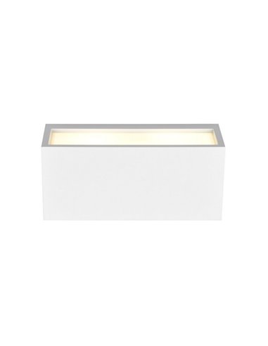 Aplique de pared MAYENNE alargado, luz arriba y abajo, bombilla excl. 2x E14 max. 10W IP44 Blanco