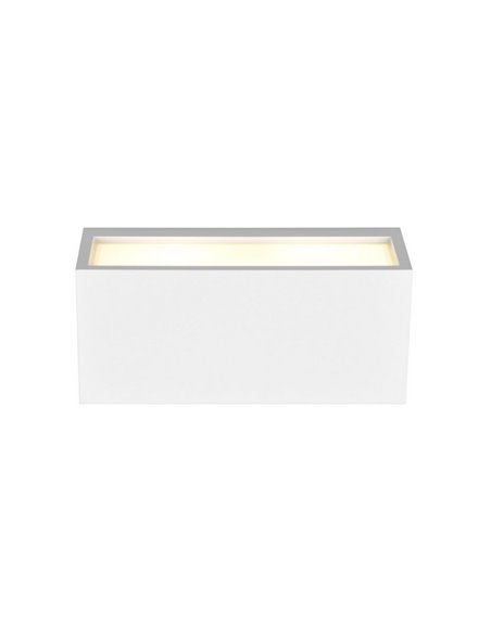 Aplique de pared MAYENNE alargado, luz arriba y abajo, bombilla excl. 2x E14 max. 10W IP44 Blanco