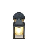 Aplique de pared estilo farolillo MIRANDE bombilla excl. 1x E27 max. 40W IP23 Antracita