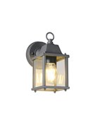 Aplique de pared estilo farolillo MIRANDE bombilla excl. 1x E27 max. 40W IP23 Antracita