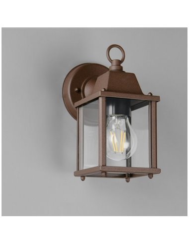 Luminária de parede estilo lanterna MIRANDE, lâmpada excl. 1x E27 máx. Óxido IP23 40W