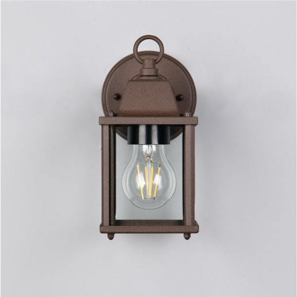 Aplique de pared MIRANDE estilo farolillo, bombilla excl. 1x E27 max. 40W IP23 Óxido