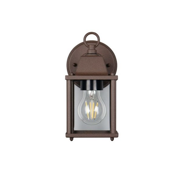 Aplique de pared MIRANDE estilo farolillo, bombilla excl. 1x E27 max. 40W IP23 Óxido