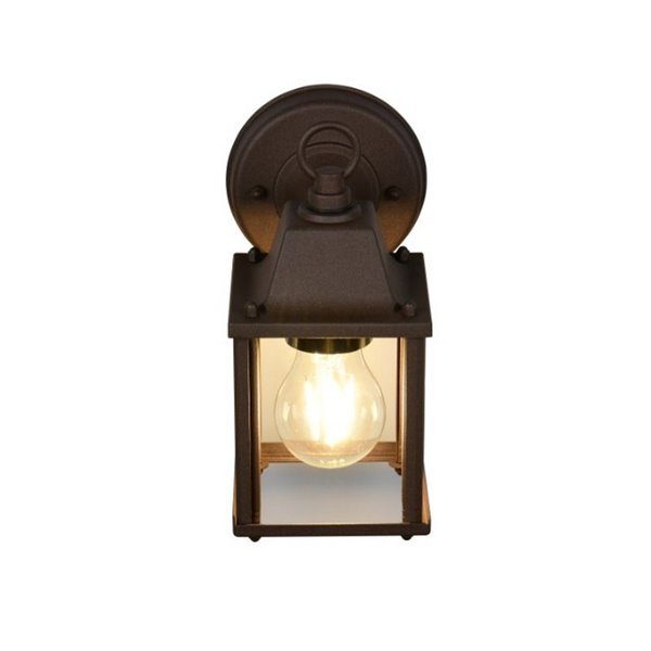 Aplique de pared MIRANDE estilo farolillo, bombilla excl. 1x E27 max. 40W IP23 Óxido