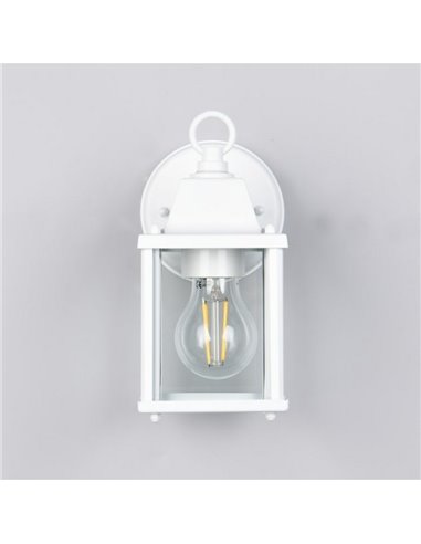 Luminária de parede externa estilo lanterna MIRANDE, lâmpada excl. 1x E27 máx. 40W IP23 Branco