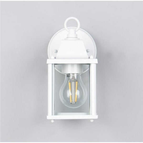 Applique d'extérieur style lanterne MIRANDE, ampoule exclue. 1x E27 max. 40W IP23 Blanc