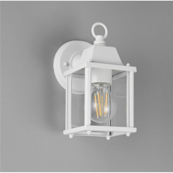 Applique d'extérieur style lanterne MIRANDE, ampoule exclue. 1x E27 max. 40W IP23 Blanc