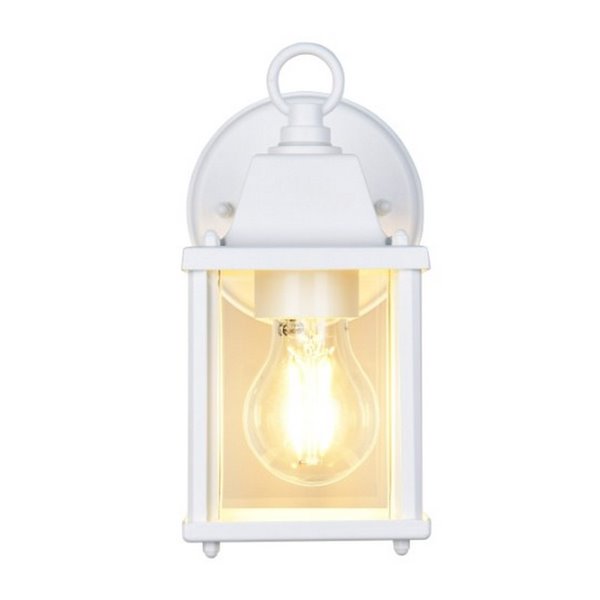 Applique d'extérieur style lanterne MIRANDE, ampoule exclue. 1x E27 max. 40W IP23 Blanc