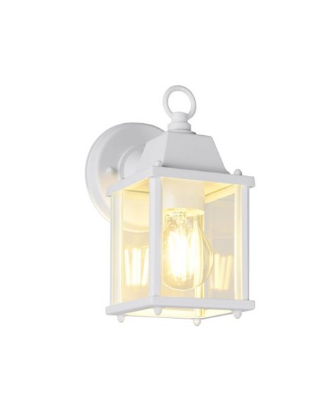 Aplique estilo farollilo MIRANDE para exterior, bombilla excl. 1x E27 max. 40W IP23 Blanco